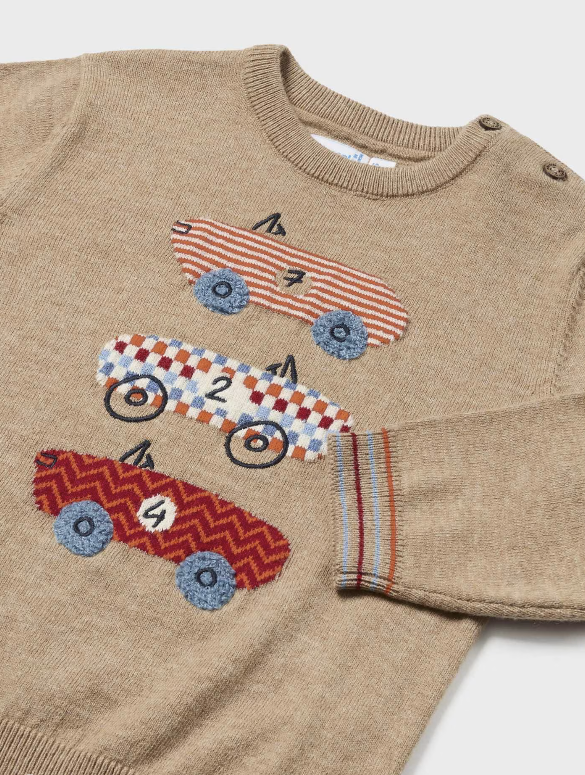 Baby Intarsia Embroidered Sweater