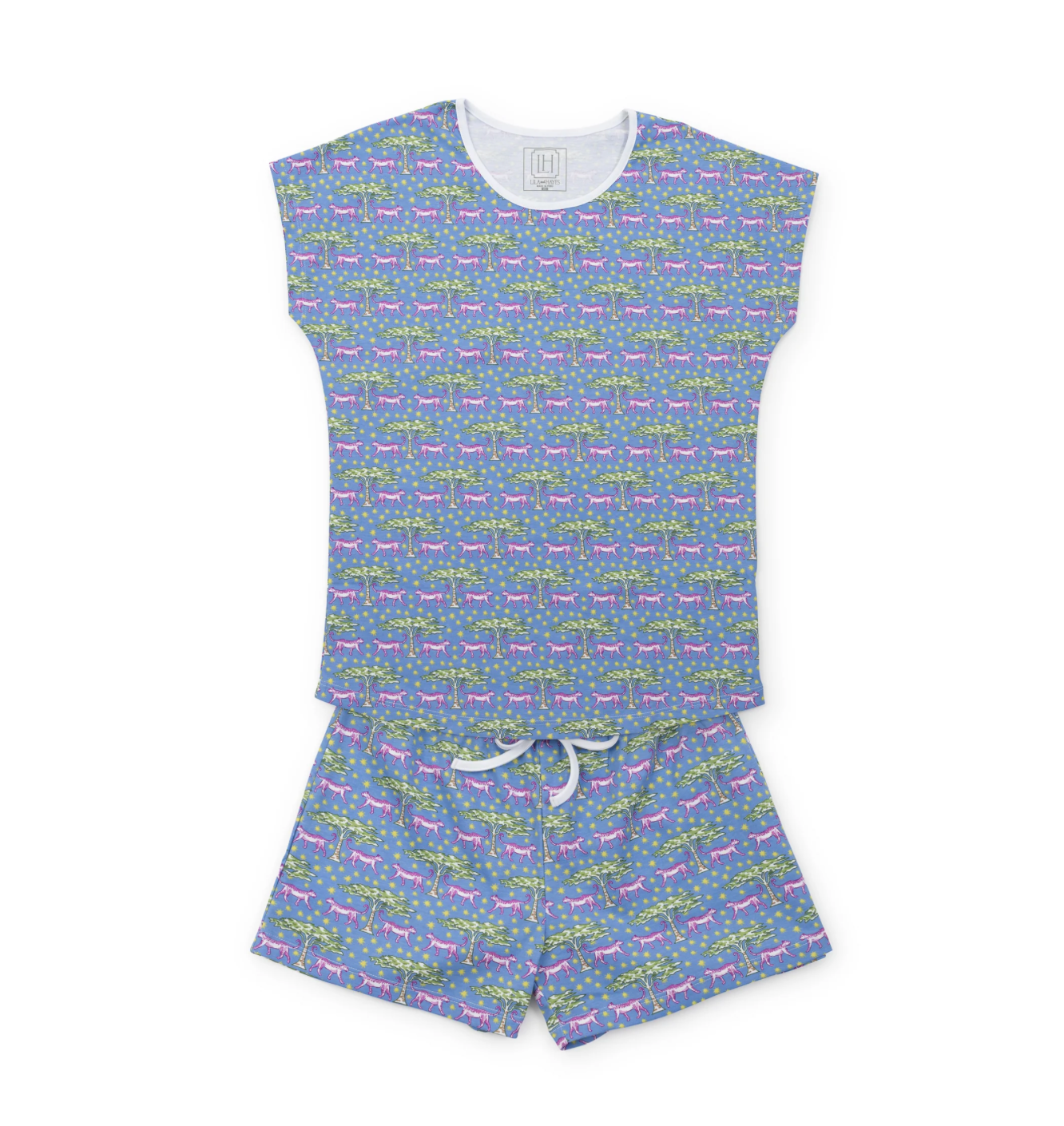 Lila and Hayes Riley Royal Safari Pajama Set