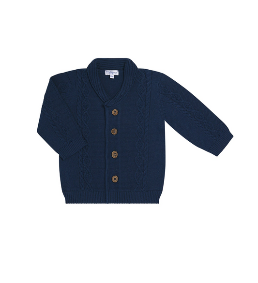 Navy London Knit Cardigan