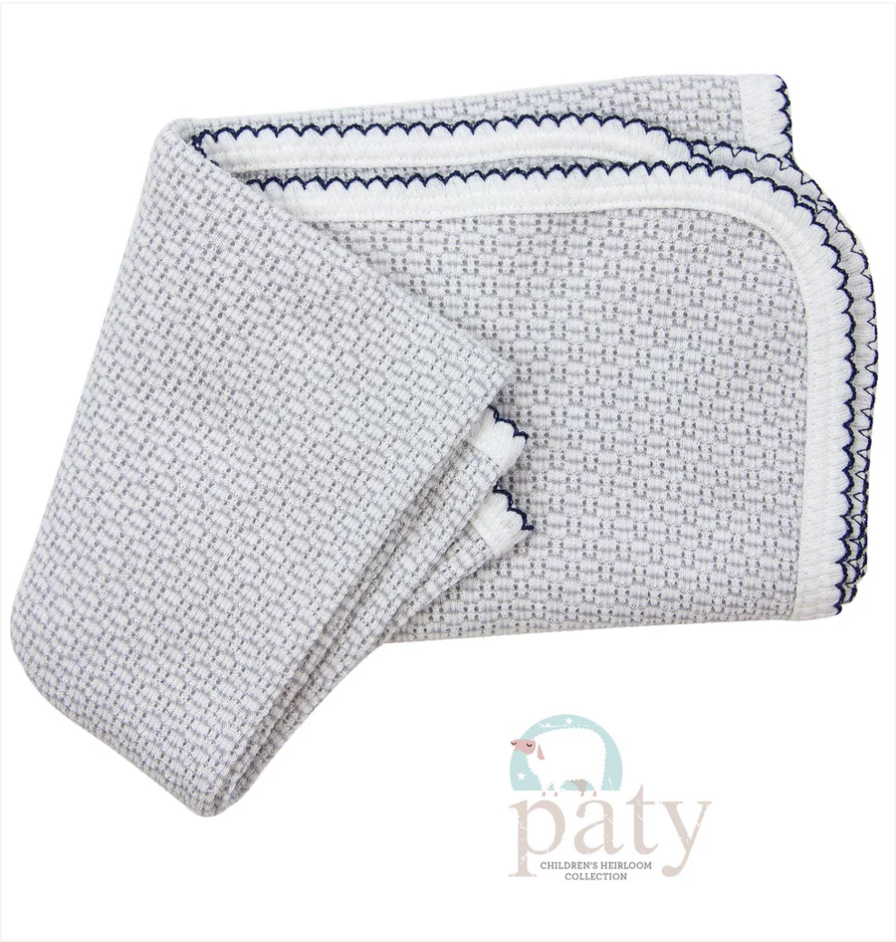 Paty Knit Receiving/Swaddle Blanket