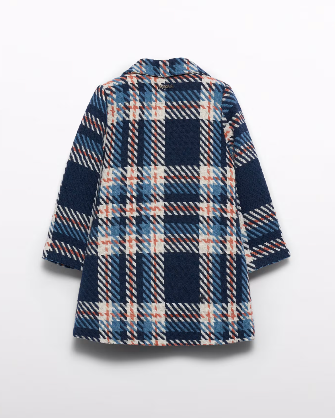 Girls Plaid Wool Coat