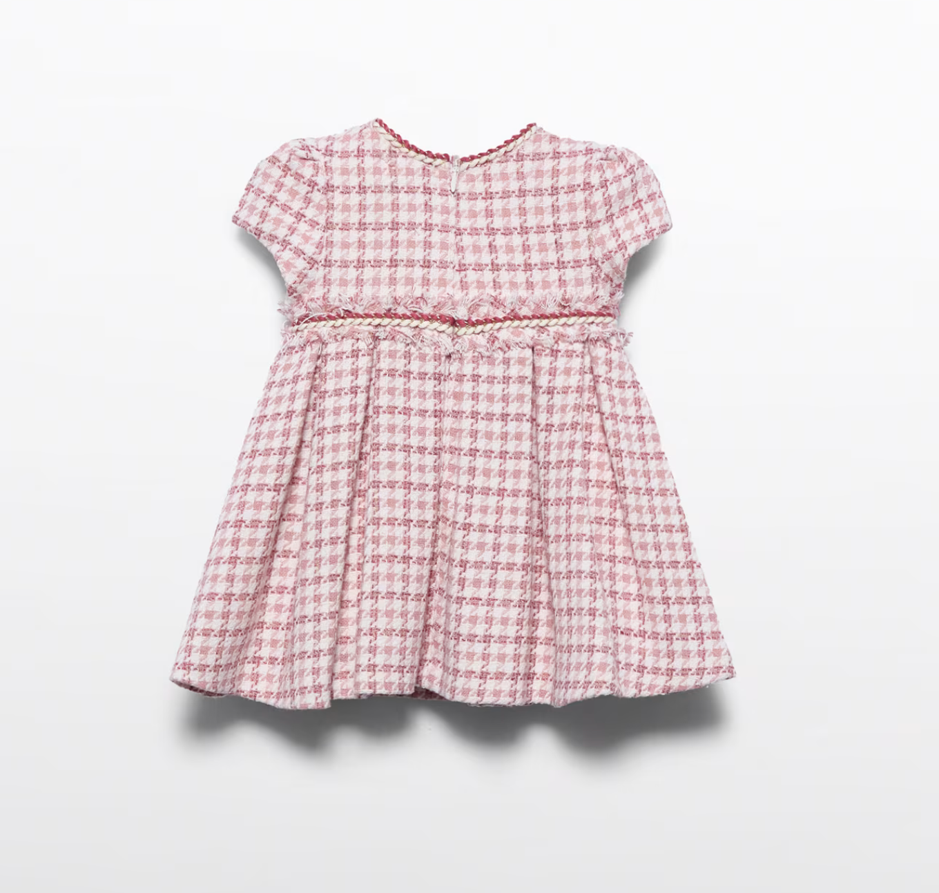 Pink Houndstooth Dress