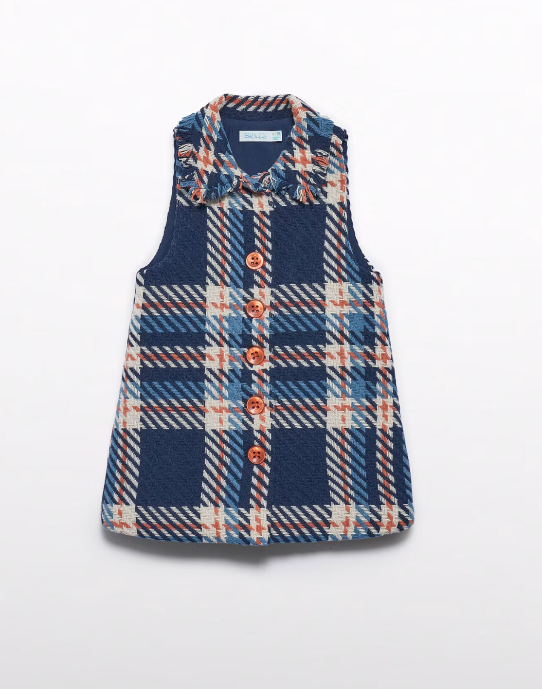 Girls Check Pinafore