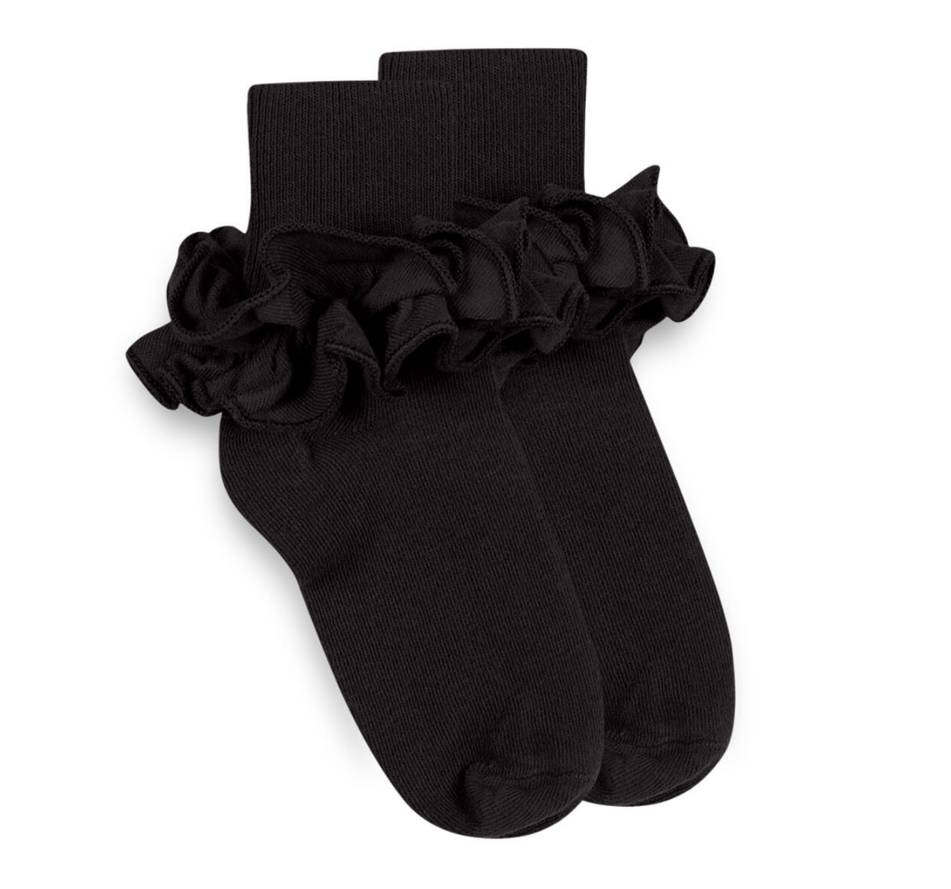 Misty Ruffle Lace Turn Cuff Socks