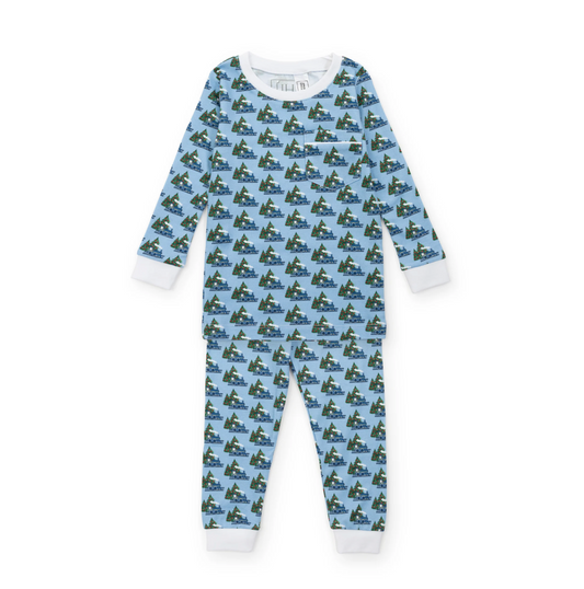 Lila and Hayes Bradford North Pole Express Pajama Set