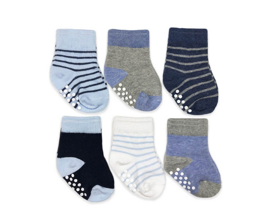 Non-Skid Boys Crew Socks