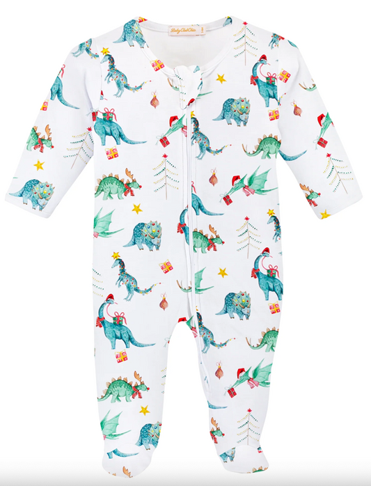 Baby Club Chic Zipper Footie Christmas Pajamas