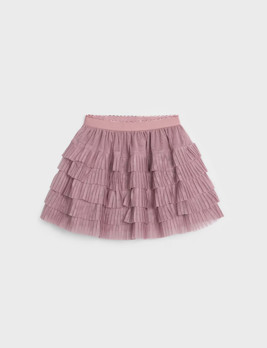 Girls Pleated Tulle Skirt