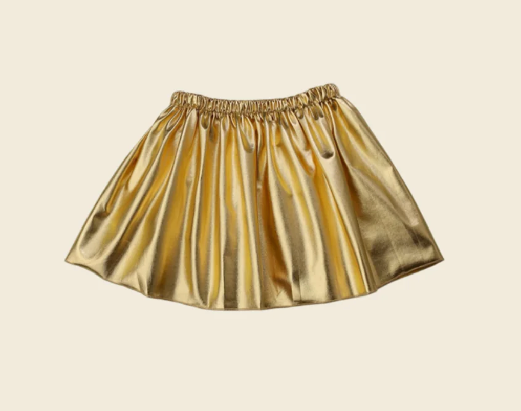 Belle Cher Metallic Kid Skort