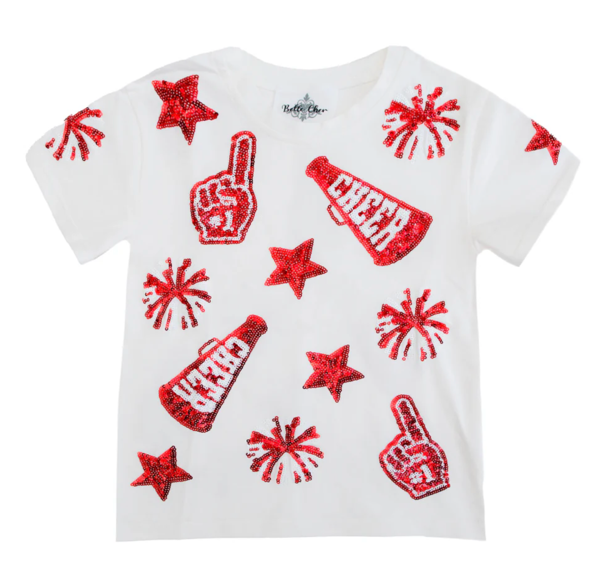 Red and White Cheer Shirt