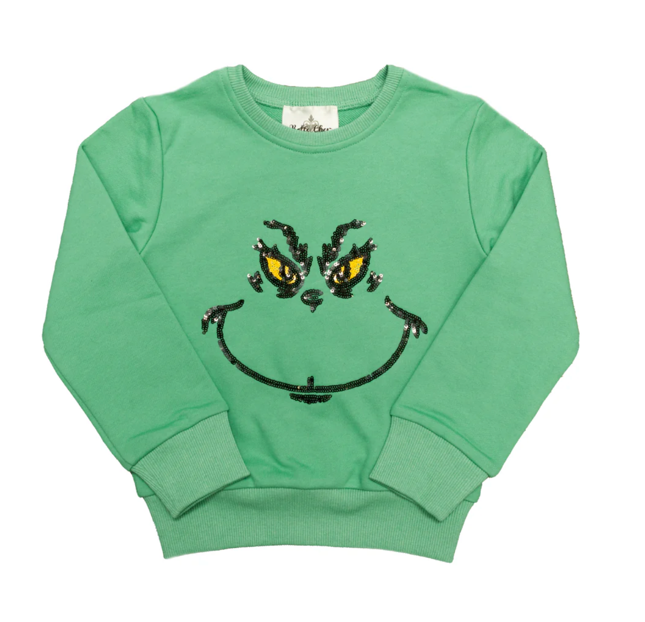 Belle Cher Grinch Sequin Sweatshirt