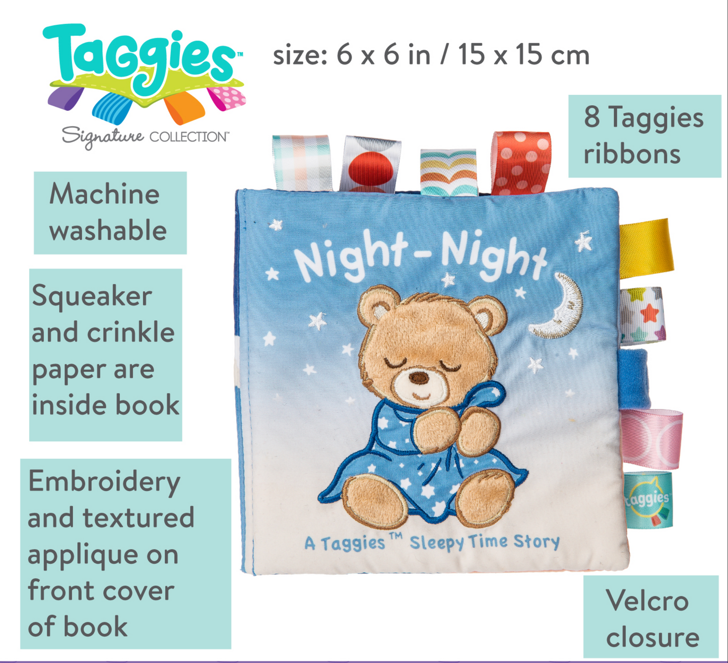 Taggies Starry Night Teddy Soft Book