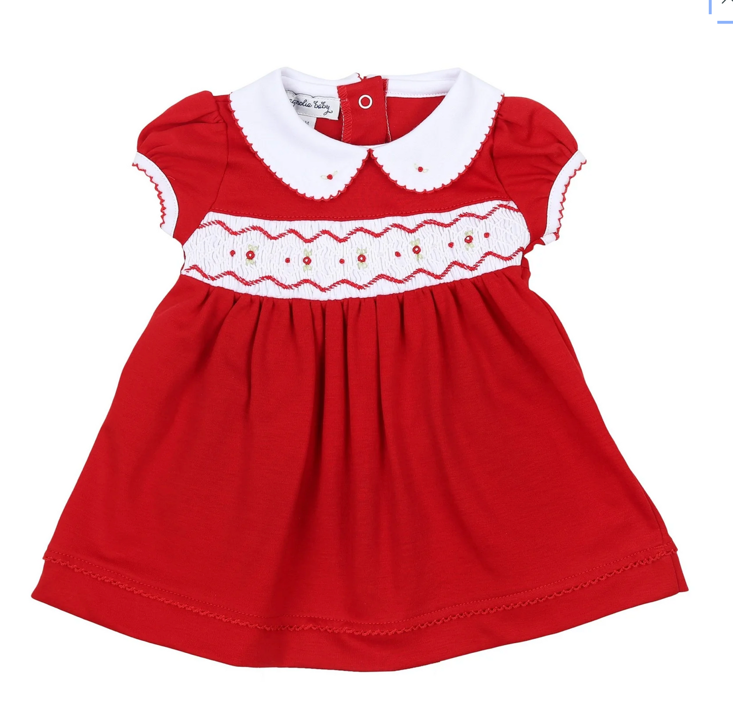 Clara and Caden Smocked Short Sleeve Dress