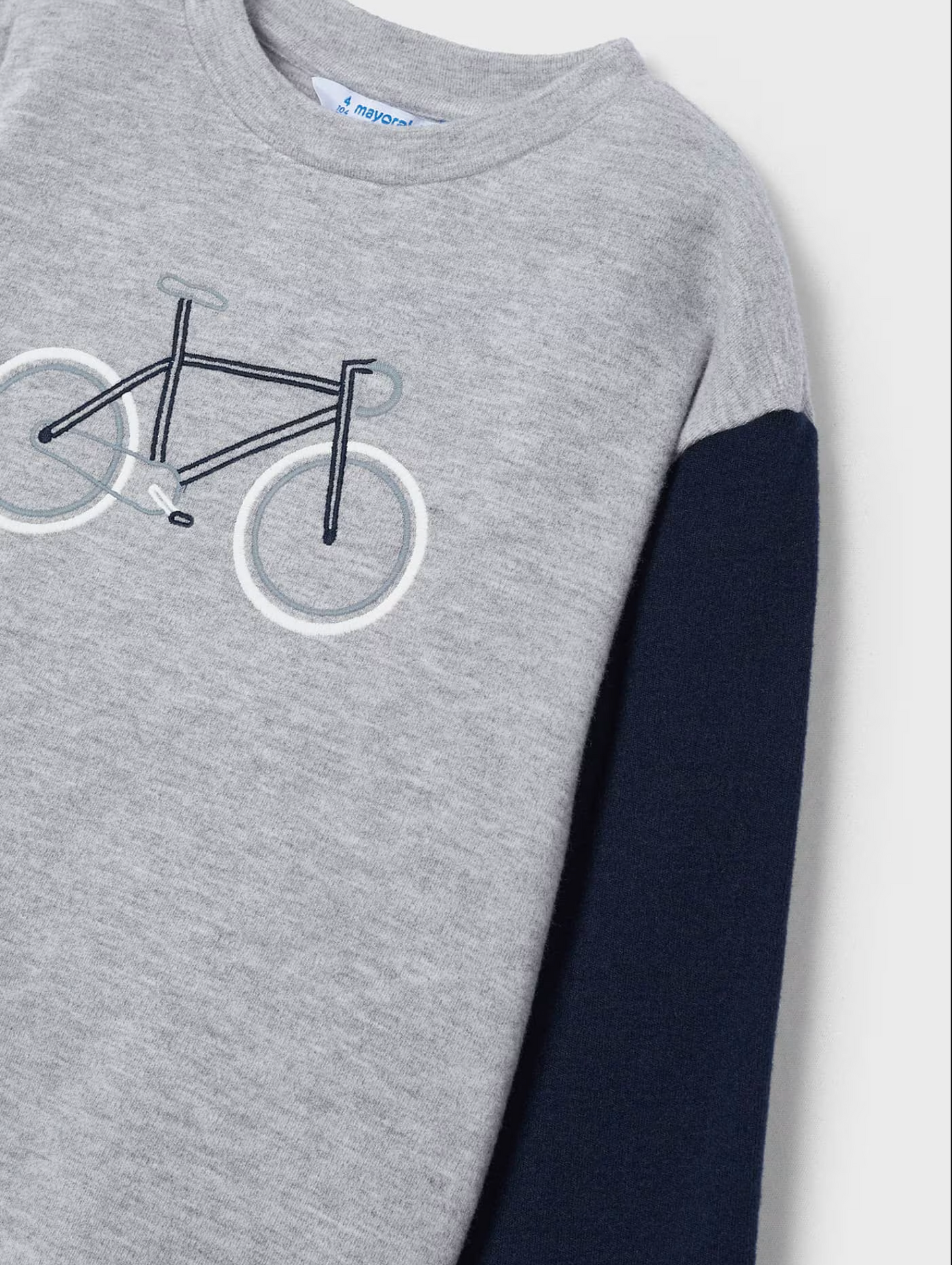 Mayoral Boys Embroidered Bicycle Long Sleeve