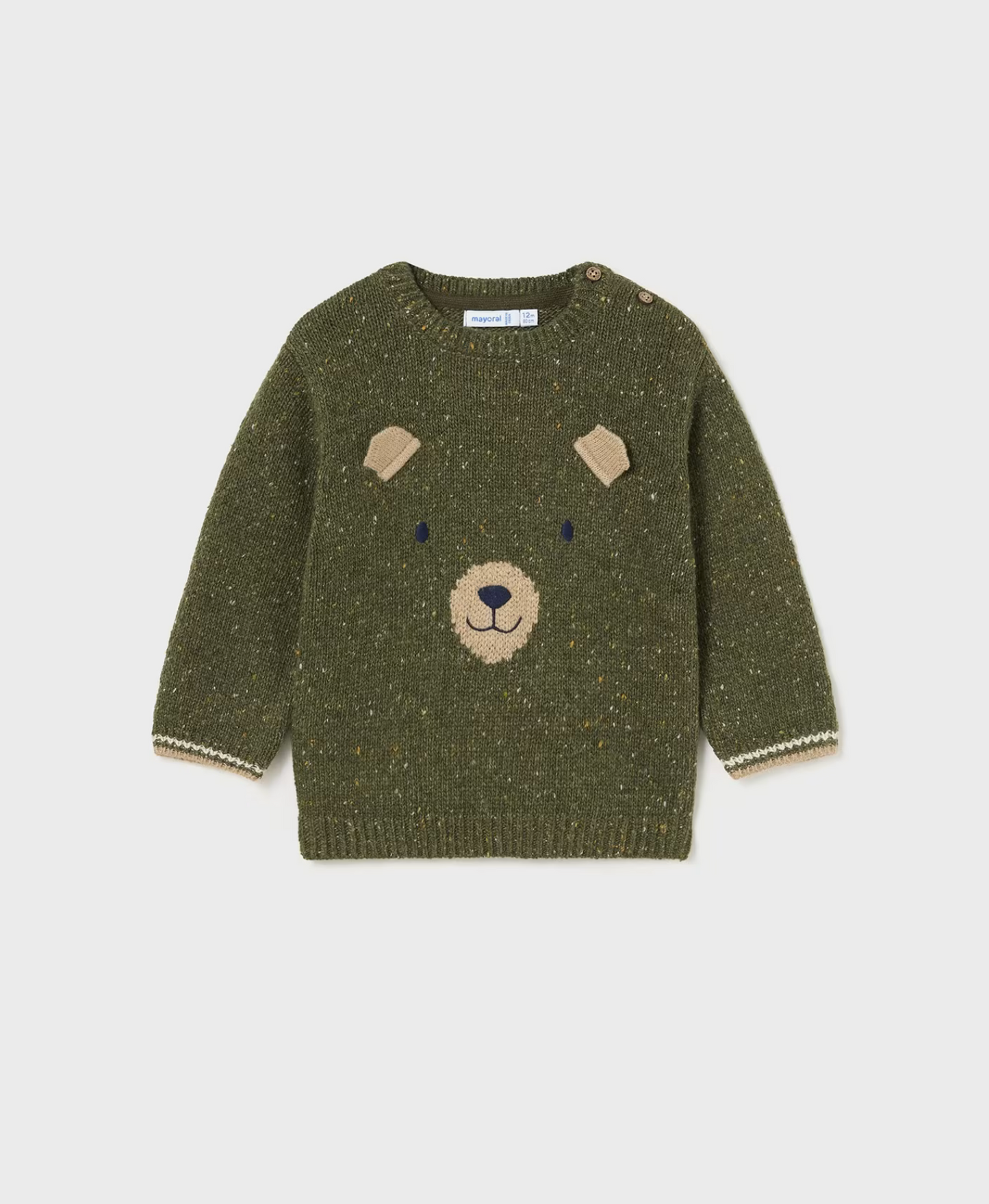 Mayoral Baby Boy Forest Mix Teddy Sweater