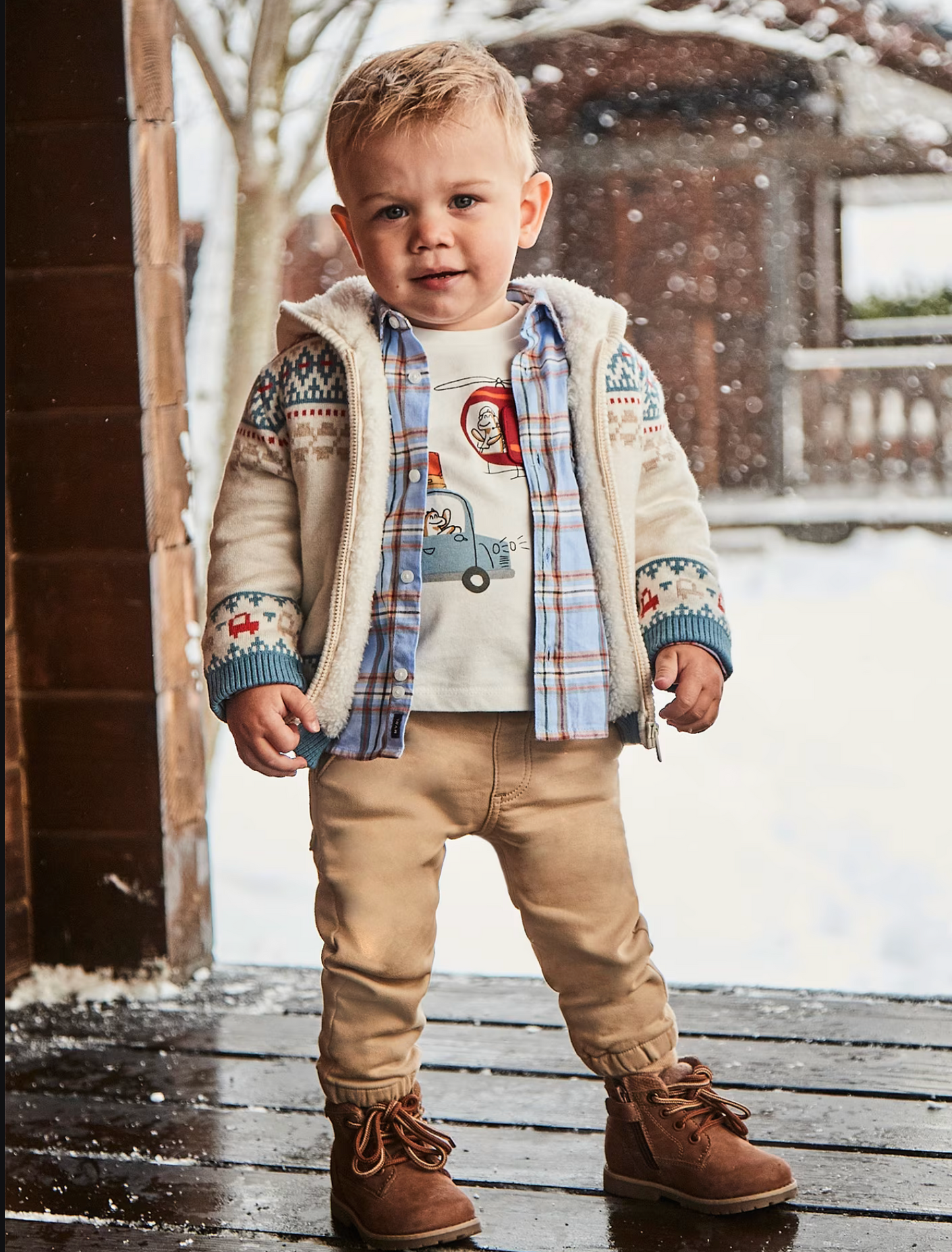 Mayoral Baby Boy Joggers-Almond