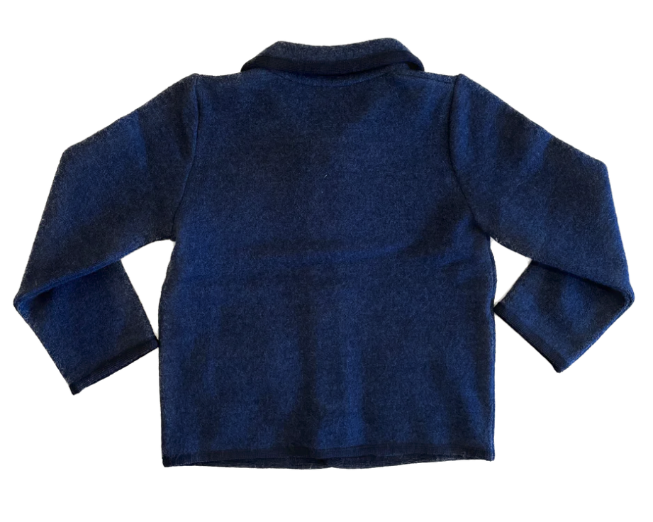 Marae Kids Classic Coin Button Jacket -Navy