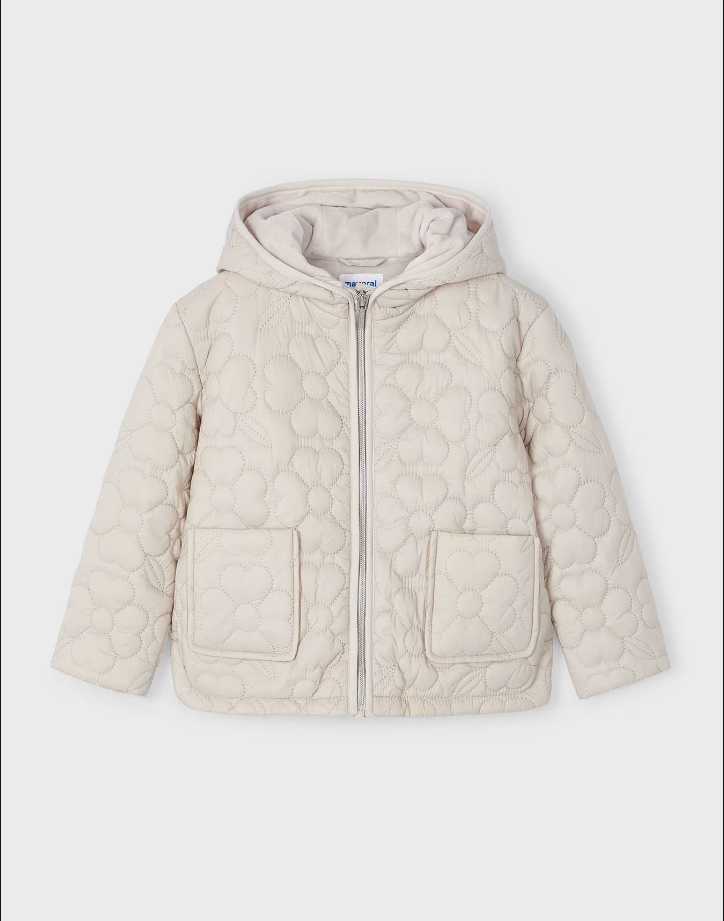 Mayoral Girls Floral Quilted Coat