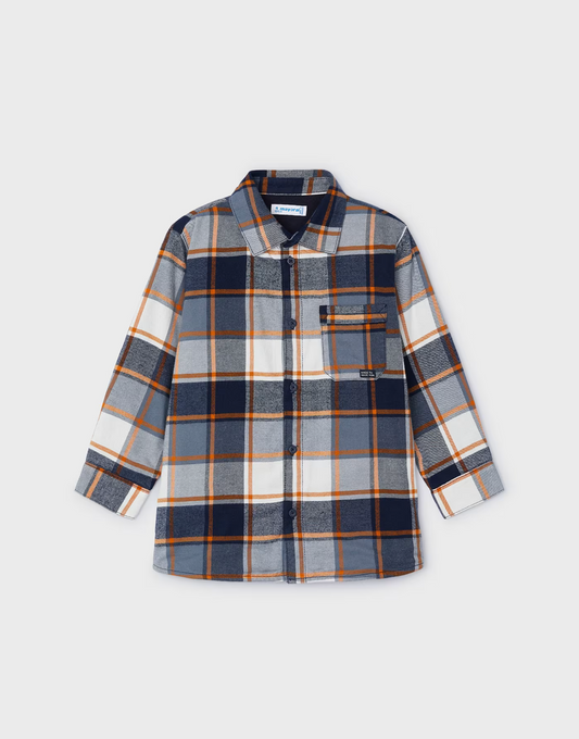 Mayoral Boys Plaid Overshirt