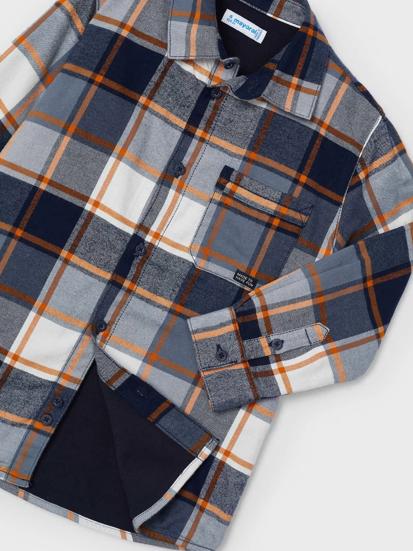 Mayoral Boys Plaid Overshirt