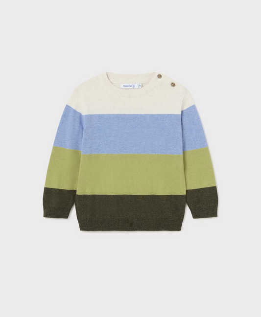 Mayoral Baby Boy Block Striped Sweater