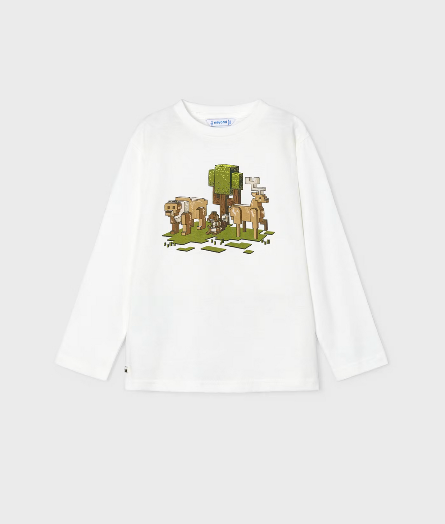 Mayoral Boys Pixel Print Long Sleeve