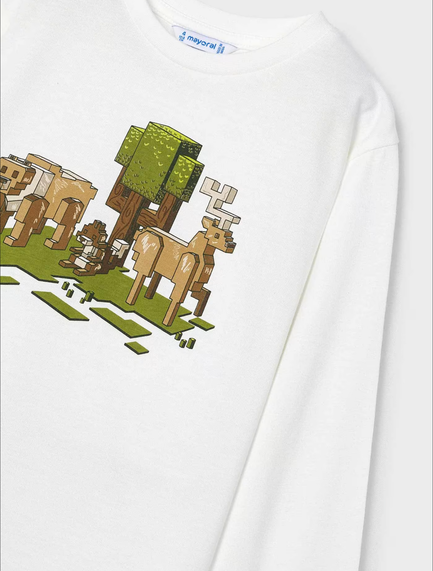 Mayoral Boys Pixel Print Long Sleeve