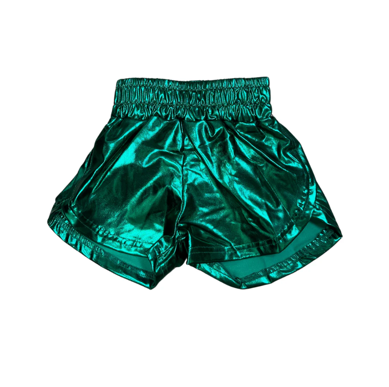 Green Metallic Kid Short