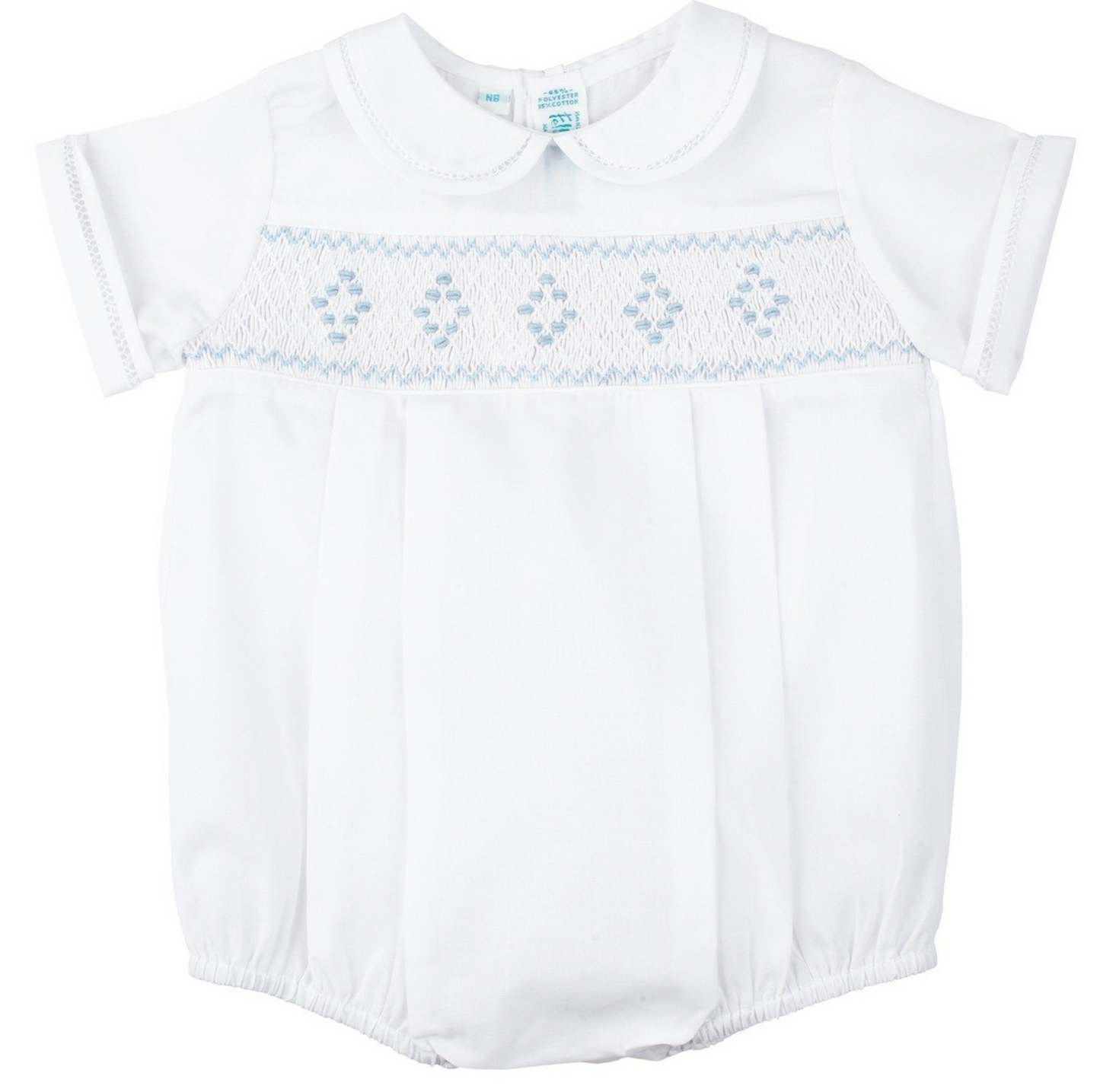 Feltman Brothers Smocked Embroidered Diamond Creeper