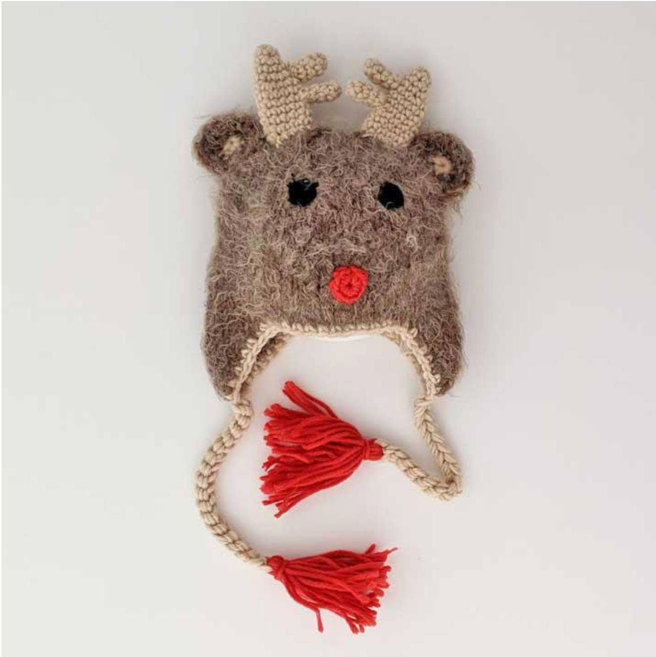 Huggalugs Rudolph Reindeer Beanie Hat