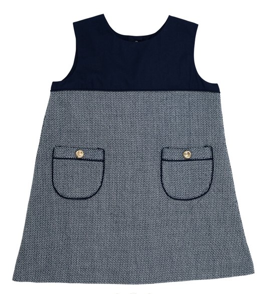 Jill Jumper - Nantucket Navy Tweed