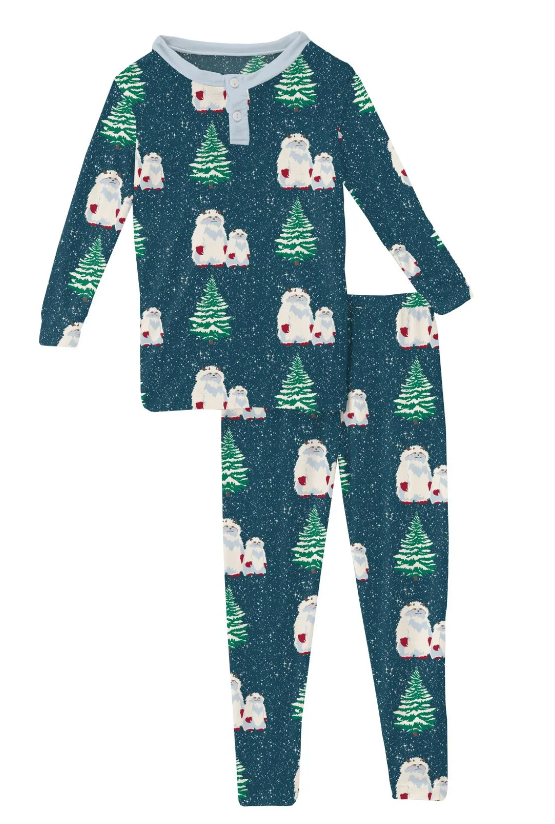 Peacock Yeti Henley Pajama Set