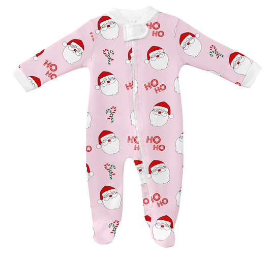 Jolly Santa Pink Footie