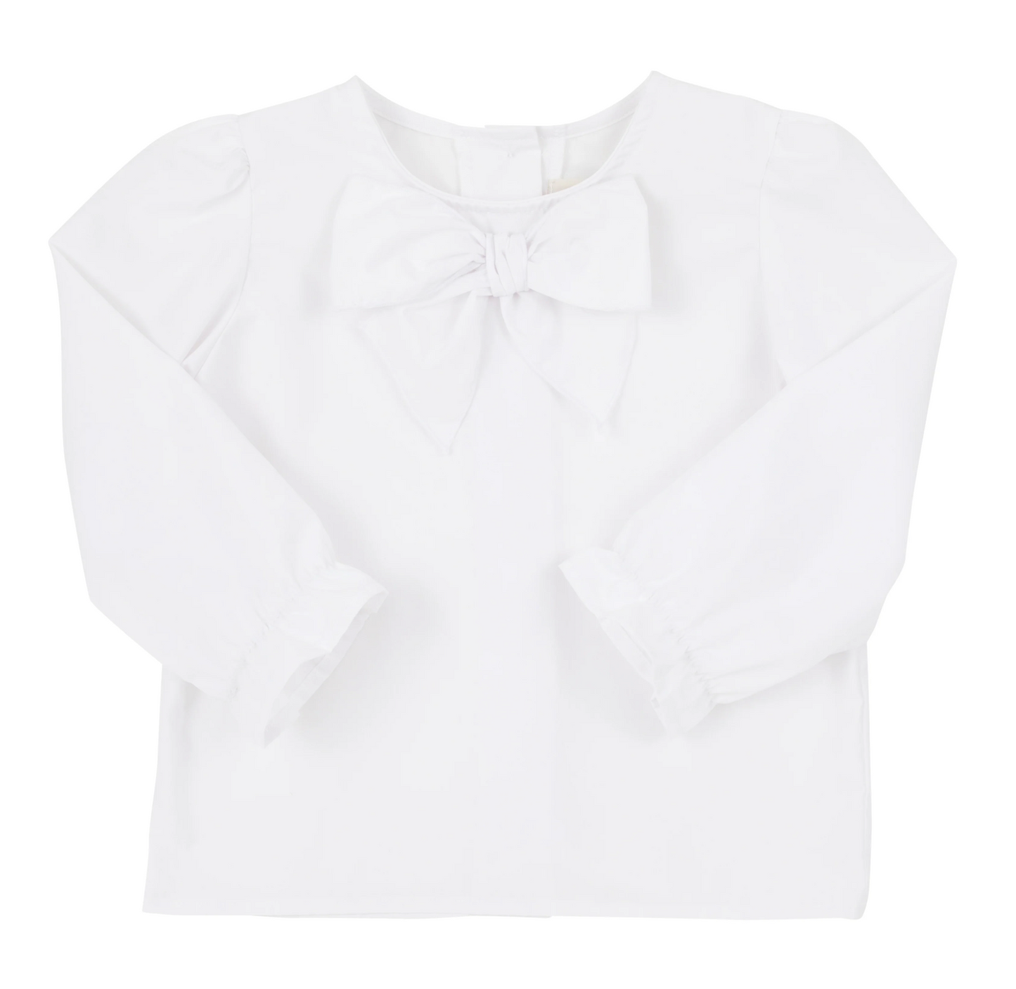 Beatrice Bow Blouse - Worth Avenue White