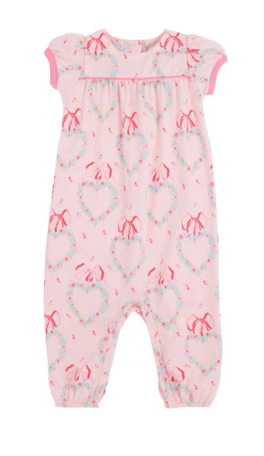 Penny's Playsuit - Fancy Like Floral with Hamptons Hot Pink