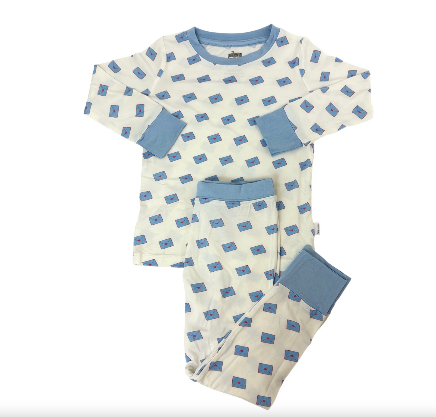 Uptown Baby 2-Piece Heart Envelope Pajama Set