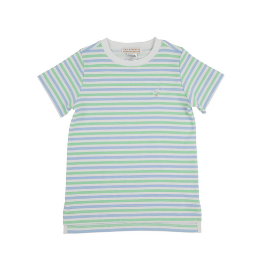 Carter Crewneck- Kennedy Cruise Stripe Multicolor Stork