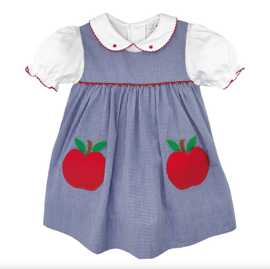 Blue Gingham Apple Dress