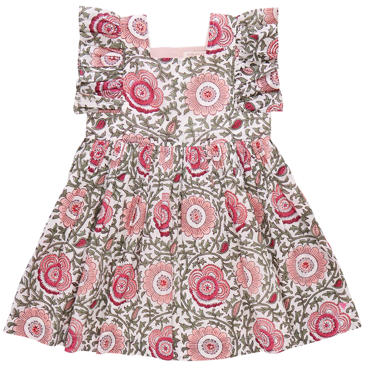 Girls Elsie Dress - Pink Lisbon Floral