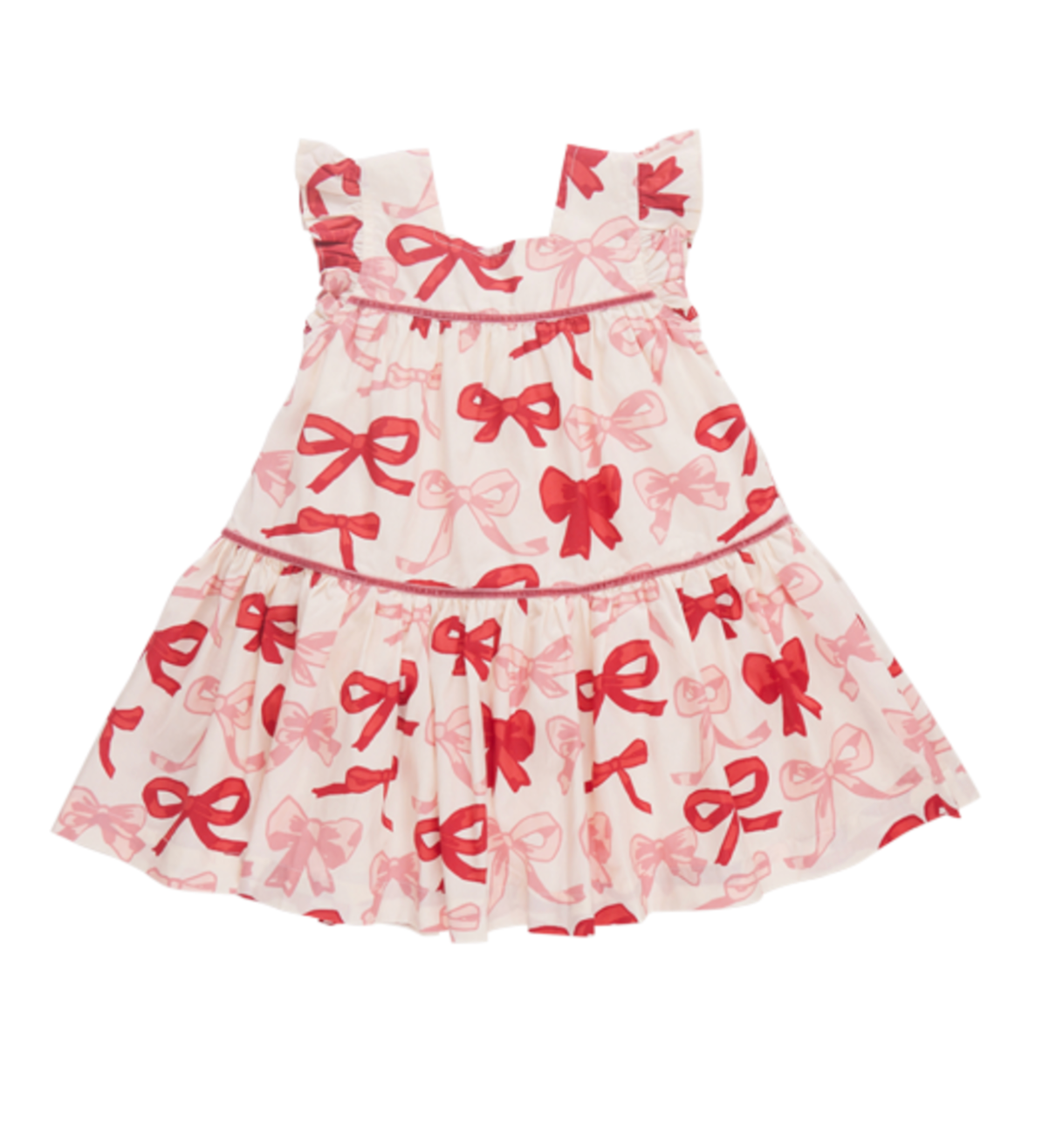 Girls Camelia Dress - Valentines Bows