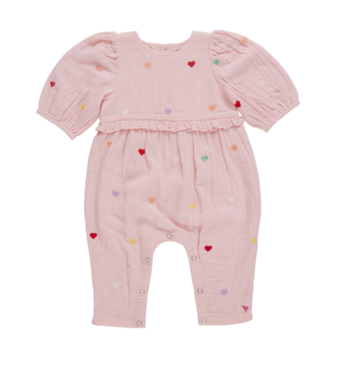 Baby Girls Brooke Jumper - Candy Heart Embroidery