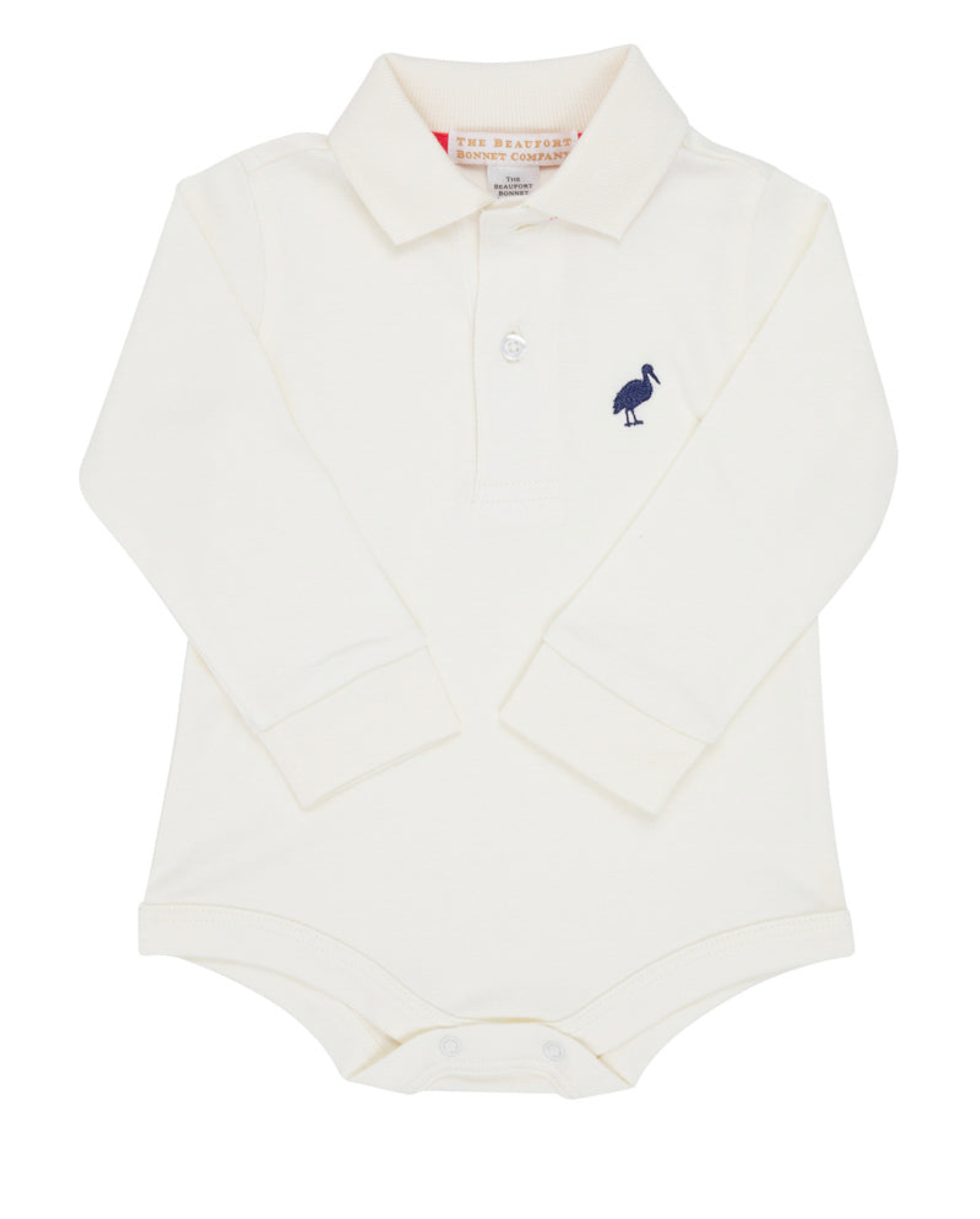 Long Sleeve Prim & Proper Polo & Onesie - Palmetto Pearl