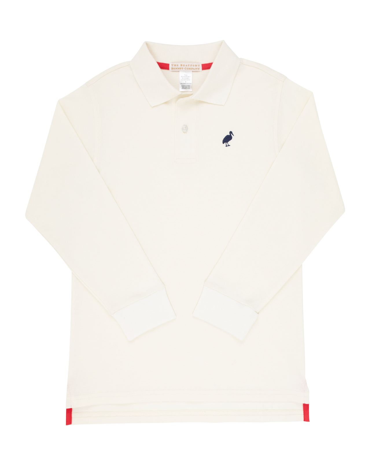 Long Sleeve Prim & Proper Polo & Onesie - Palmetto Pearl