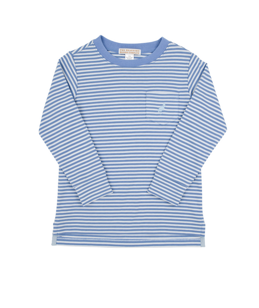 Long Sleeve Carter Crewneck - Barbados Blue Stripe