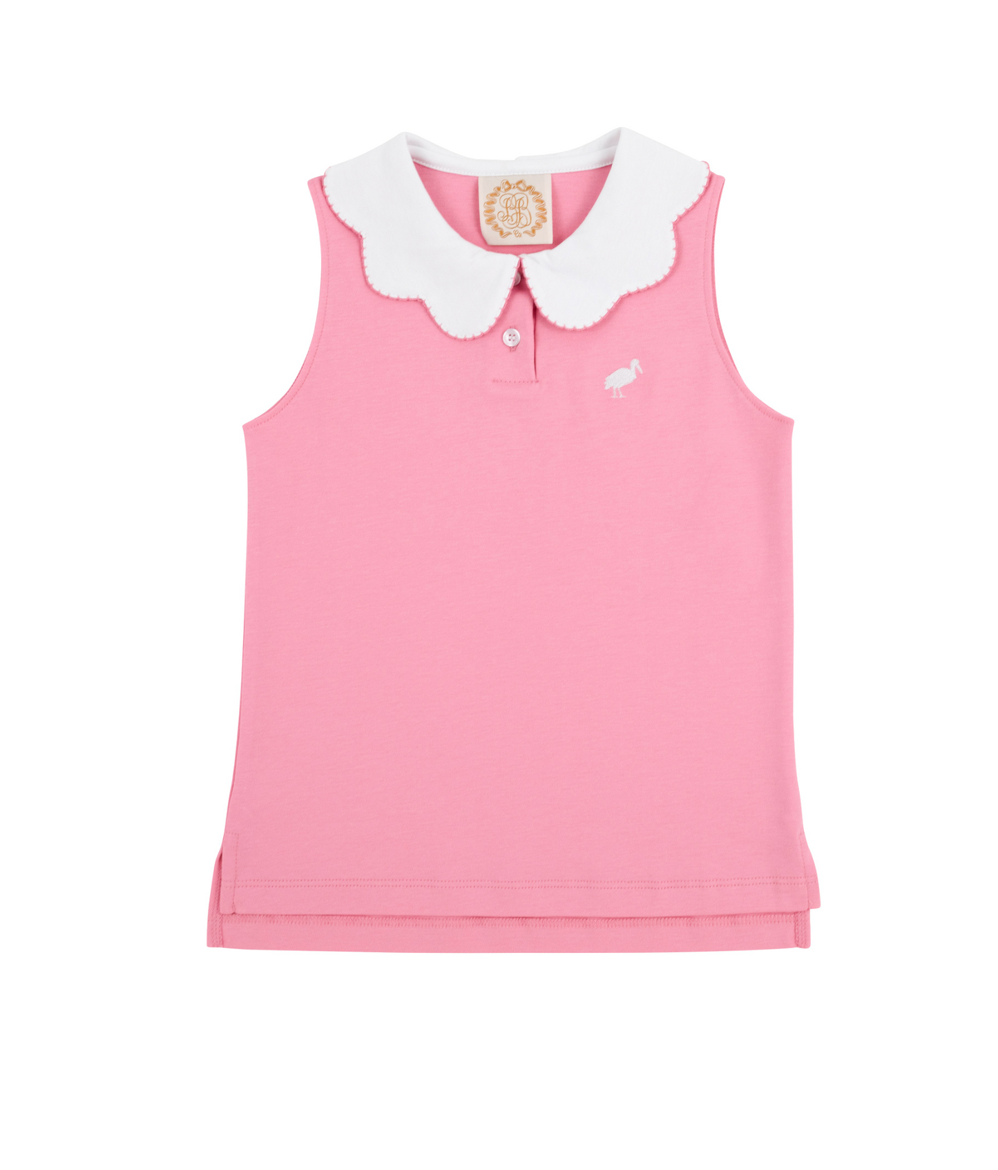 Paige's Playful Polo - Hamptons Hot Pink with Worth Avenue White