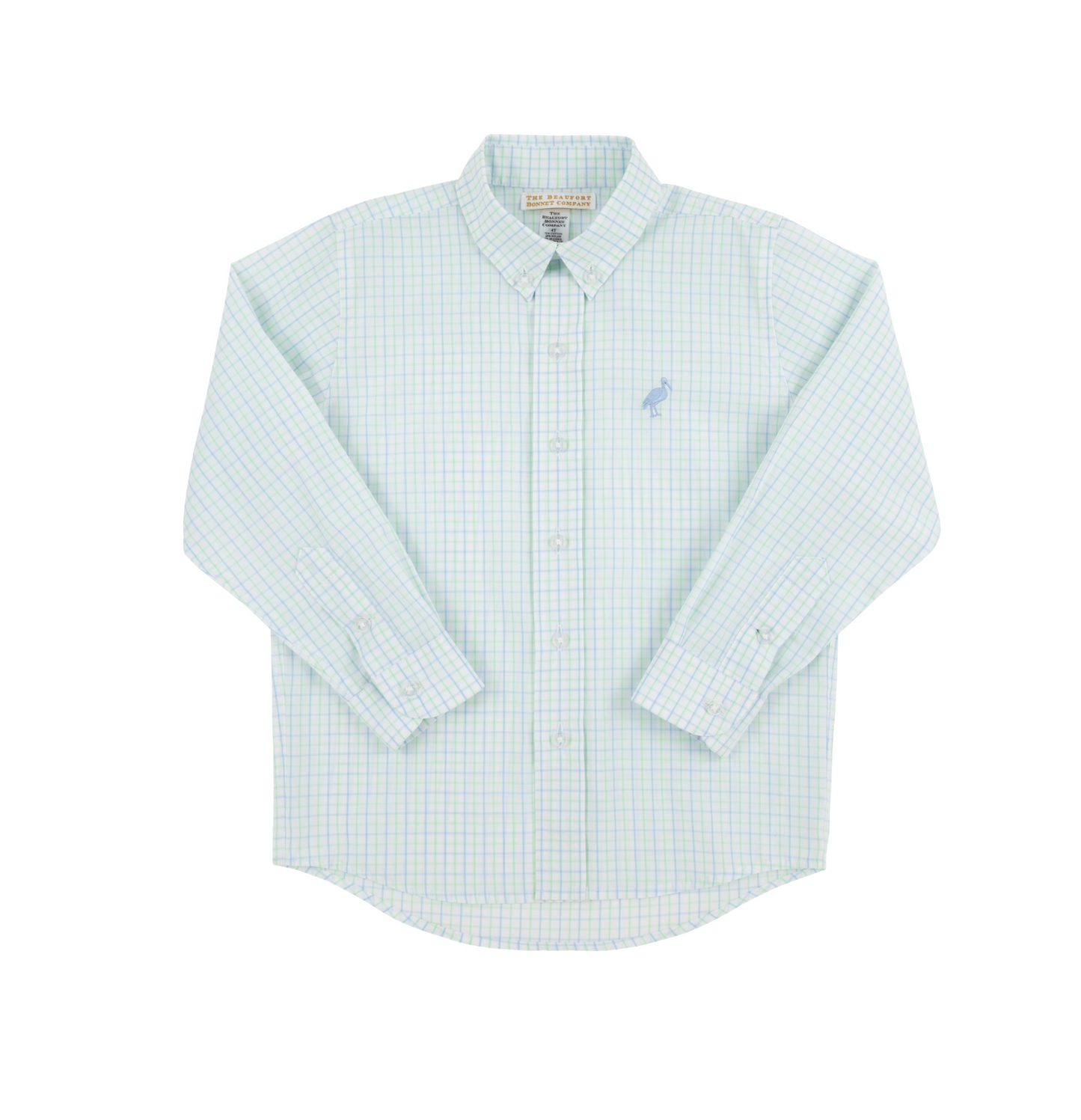 Dean's List Dress Shirt - Sea Island Seafoam and Beale Street Blue Windowpane