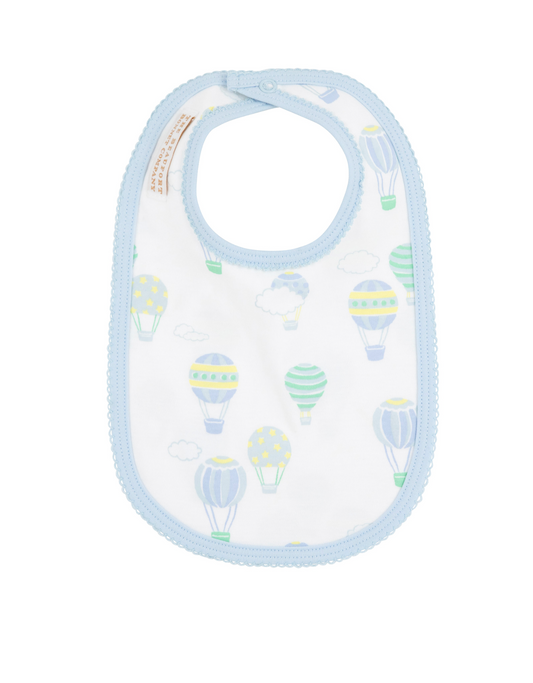 Burp Me Bib - Up Up and Away Blue or Pink