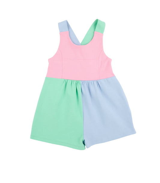 Reagan Romper - Hamptons Hot Pink, Beale Street Blue, and Grace Bay Green