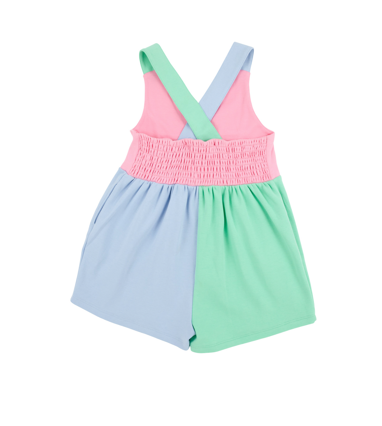 Reagan Romper - Hamptons Hot Pink, Beale Street Blue, and Grace Bay Green