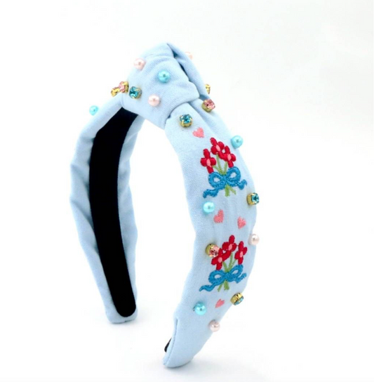 Flower Bouquet Knot Headband